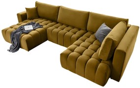 Γωνιακός καναπές Bonita-Moustardi-Αριστερή