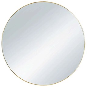 Καθρέπτης Τοίχου Στρογγυλός Esra 1330179 Φ50cm Gold Mirrors &amp; More Μέταλλο