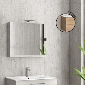 Καθρέπτης ανοιγόμενος με δύο πόρτες Elvezia 8502 Collection:NEW KARAG 75x13x60cm - NMI758502