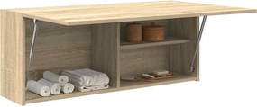 vidaXL Ντουλάπι τοίχου μπάνιου Sonoma Oak 100x25x40 cm