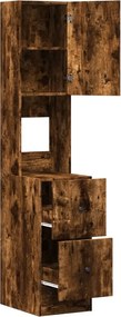 vidaXL Ντουλάπι Κουζίνας Καπνιστή Δρυς 35x50x180 εκ. Επεξεργ. Ξύλο