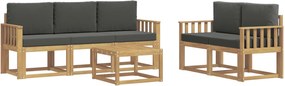 vidaXL Σειρά Καναπέ Εξωτερικού 6 pcs