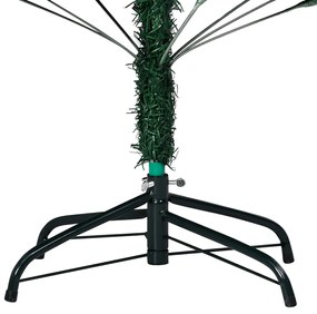 vidaXL Χριστουγεν Δέντρο Προφωτισμένο Τεχνητό Μπάλες Πράσινο 210εκ PVC