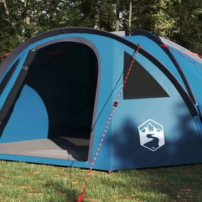 vidaXL Θόλος Τέντα 4 άτομο 308 x 268 x 130 εκ. Αδιάβροχο Μπλε ταφτάς