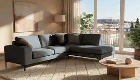 Γωνιακός καναπές Senso-Αριστερή-270φ 200β εκ.-Γκρι