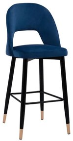 ΣΚΑΜΠΟ ΜΠΑΡ HARPER HM8526.08 ΒΕΛΟΥΔΟ ΜΠΛΕ ΜΕ ΜΕΤΑΛΛΙΚΟ ΣΚΕΛΕΤΟ 50x51x111Υ εκ.