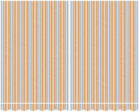 vidaXL Τεντόπανο Ανταλλακτικό Ριγέ Πολύχρωμο 3,5x2,5 μ.