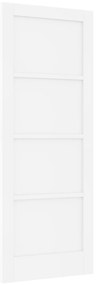 vidaXL Εσωτερική Πόρτα 'ORKDAL' Λευκή 78x202x4 εκ. Στερεού Ξύλου Πεύκου