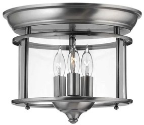 Πλαφονιέρα Φωτιστικό Οροφής 3xE14 Gentry Elstead Lighting-HK-GENTRY-F-PW-Ασημί HK-GENTRY-F-PW