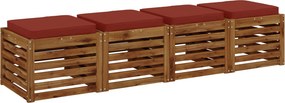 vidaXL Μαξιλάρια καθιστικού 4 κομματιών VUGHT 4 pcs 100% Πολυεστέρας