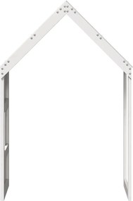 vidaXL Οροφή Κρεβατιού Παιδική Λευκό 55x84x132 εκ. Μασίφ Ξύλο Πεύκου