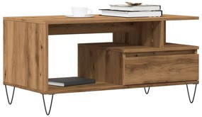 vidaXL Τραπεζάκι Σαλονιού τεχνίτης Δρυς 90x49x45 εκ. Επεξεργασμ. Ξύλο
