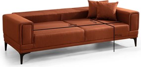 3-Seat Sofa-Bed Horizon - Tile Red Tile Red