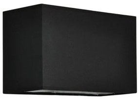 Καπέλο Φωτιστικού E27 Ορθογώνιο 25cm Ύφασμα Mix&amp;Match Aca-RECT25B-Μαύρο RECT25B