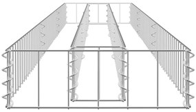 vidaXL Συρματοκιβώτιο-Γλάστρα Υπερυψωμένη 270x30x10 εκ. Γαλβ. Χάλυβας