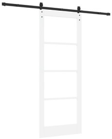 vidaXL Συρόμενη Πόρτα με Σετ Χαλκά 'ORKDAL' Λευκή 83x211 cm