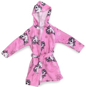 Παιδικό Μπουρνούζι Dimcol Unicorn Pink Ροζ 7-8 Ετών