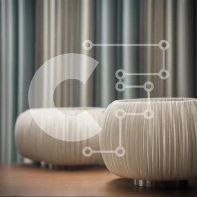 Intra Συλλεκτικό Ξύλινο Παζλ Plywood  4mm - Λευκά βάζα σε ξύλινο τραπέζι Σε Ξύλινο Κουτί - Διαστάσεις Puzzle: 10x10 cm – 25 κομμάτια