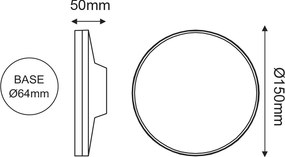 Απλίκα LED Εξωτερικού Χώρου Aca Polla-R LG2801G
