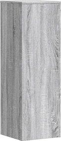 vidaXL Βάσεις Φυτών 2 Τεμ. Γκρι Sonoma 33x33x100εκ. Επεξεργασμένο Ξύλο