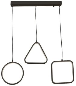 Φωτιστικό οροφής τρίφωτο PWL-0990 LED 60W μαύρο 70x10x100εκ 70x10x100 εκ.