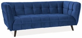 ΚΑΝΑΠΕ CASTELLO 3 VELVET NAVY BLUVEL 86 / WENGE DIOMMI CASTELLO3V86