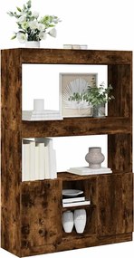 vidaXL Ντουλάπι Καπνιστή Δρυς 92x33x140 εκ. από Επεξεργασμένο Ξύλο