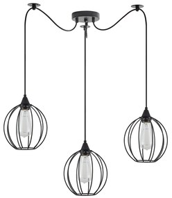 Φωτιστικό Οροφής SE21-BL-B10-BL3-GR2 ADEPT PENDANT Black Metal Grid Pendant+ - 51W - 100W - 77-8755