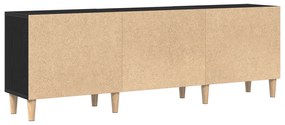 vidaXL Βάση τηλεόρασης - Μαύρη Δρυς, 150x30x50 εκ, Κατασκευασμένο από Επεξεργασμένο Ξύλο