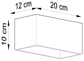 Sollux Φωτιστικό τοίχου Quad 2,αλουμίνιο,2xG9/40w