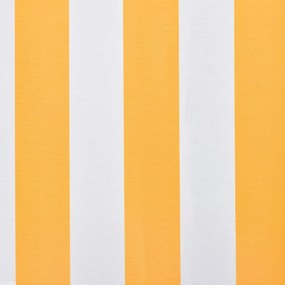 vidaXL Τεντόπανο Πορτοκαλί / Λευκό 500 x 300 εκ. από Καραβόπανο