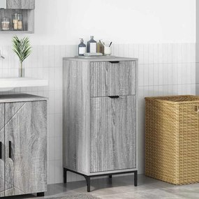 vidaXL Ντουλάπι Μπάνιου με συρτάρι Γκρι sonoma 39.5 x 36 x 88 εκ