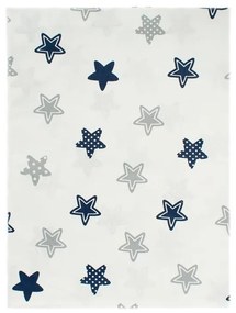 Παπλωματοθήκη Βρεφική Star 102 Blue DimCol 120x160cm 100% Βαμβάκι