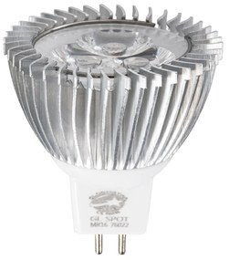 GloboStar 76022 Σποτ LED GU5.3 MR16 3W 260lm 30° DC 12V IP20 Φ5 x Υ5.2cm Θερμό Λευκό 2700K - 2 Χρόνια Εγγύηση - 76022