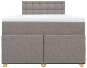 ΚΡΕΒΑΤΙ BOXSPRING ΜΕ ΣΤΡΩΜΑ TAUPE 120X190 ΕΚ. ΥΦΑΣΜΑΤΙΝΟ 3286637