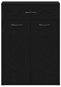 vidaXL Ράφι Παπουτσιών Μαύρη δρυς 60 x 35 x 84 εκ. Επεξεργασμένο ξύλο