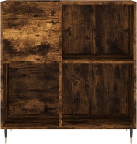 vidaXL Δισκοθήκη Καπνιστή Δρυς 84,5 x 38 x 89 εκ. από Επεξεργ. Ξύλο