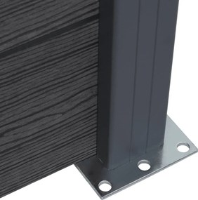 vidaXL Σετ Πάνελ Περίφραξης Καφέ 353x186 εκ. από WPC