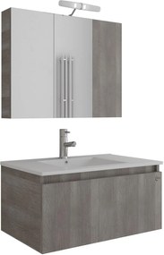 Bathroom Set LIBERTY 75 Γκρί Ανοιχτό