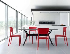 Καρέκλα Πολυπροπυλενίου Monna Red 45Χ53Χ82εκ.
