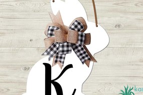 Σετ των 2 Intra απο ξύλο plywood 3mm-4mm πάχος κοπής με λέιζερ αρχικής πινακίδας λαγουδάκι Δίασταση 15x15 cm INTRAFABR-64728091