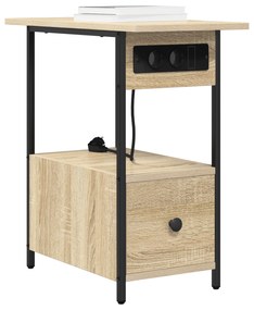 vidaXL Κομοδίνο Sonoma Δρυς 60 x 30 x 61 εκ Επεξεργασμένο ξύλο