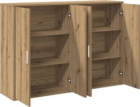 vidaXL Πλαϊνό γραφείο 2 pcs Artisan Oak 60 x 31 x 84 εκ.