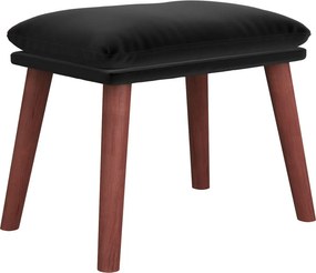 vidaXL Υποπόδιο Μαύρο 45x29,5x35 εκ. Βελούδινο