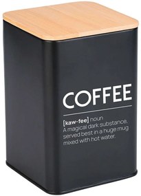 Δοχείο Για Καφέ Bamboo Essentials 01-20255 10x10x13cm Natural-Black Estia Μέταλλο,Bamboo