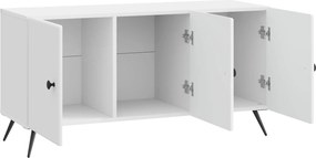 vidaXL Ντουλάπι TV Γυαλιστερό Λευκό 99 x 34,5 x 50 εκ.