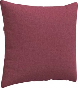 vidaXL Μαξιλάρι Καναπέ 2 pcs ύφασμα Κόκκινο 45 x 45 cm