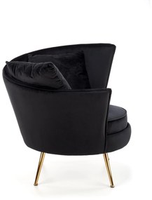 ALMOND leisure chair color: black