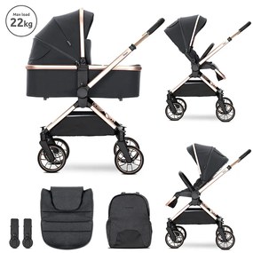 LORELLI ΠΟΛΥΚΑΡΟΤΣΙ 2 ΣΕ 1 ΜΕ ΣΚΛΗΡΗ ΚΑΛΑΘΟΥΝΑ REYA BLACK JASPER 10022072501