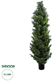 GloboStar® Artificial Garden CYPRESSUS LEYLANDII 20156 Τεχνητό Διακοσμητικό Φυτό Κυπαρίσσι Λέιλαντ Υ180cm